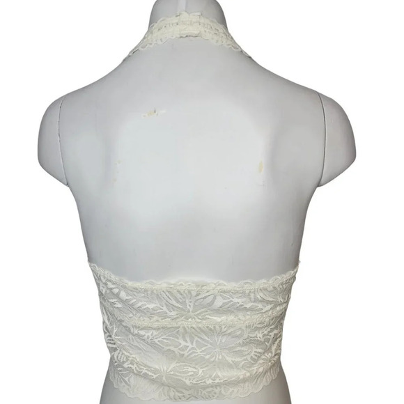 Aerie Lace Halter Neck Bralette Size Medium V Neck - Picture 3 of 6